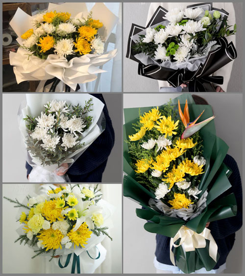 贵州贵阳花溪区湖潮苗族布依族乡白事花束代送